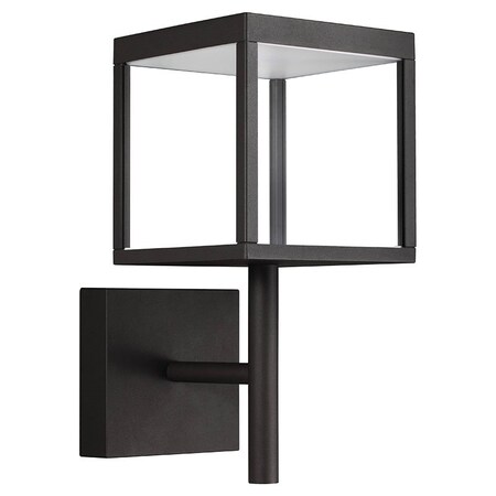 Reveal, Outdoor LED Wall Mount, Black Finish, Clear Glass